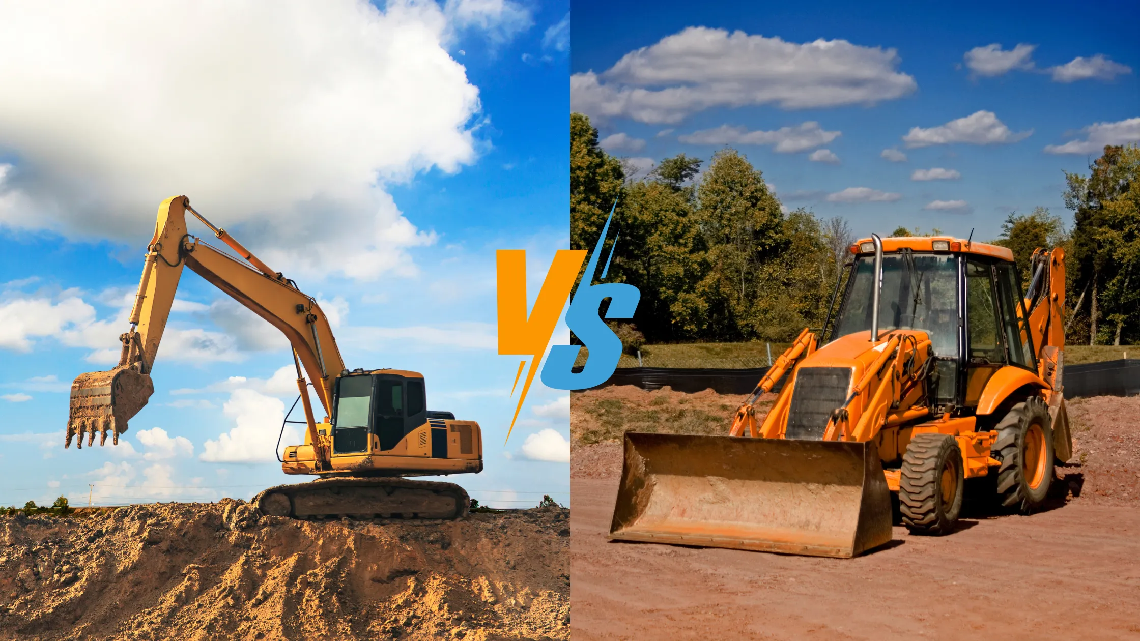 excavator vs backhoe loader 3